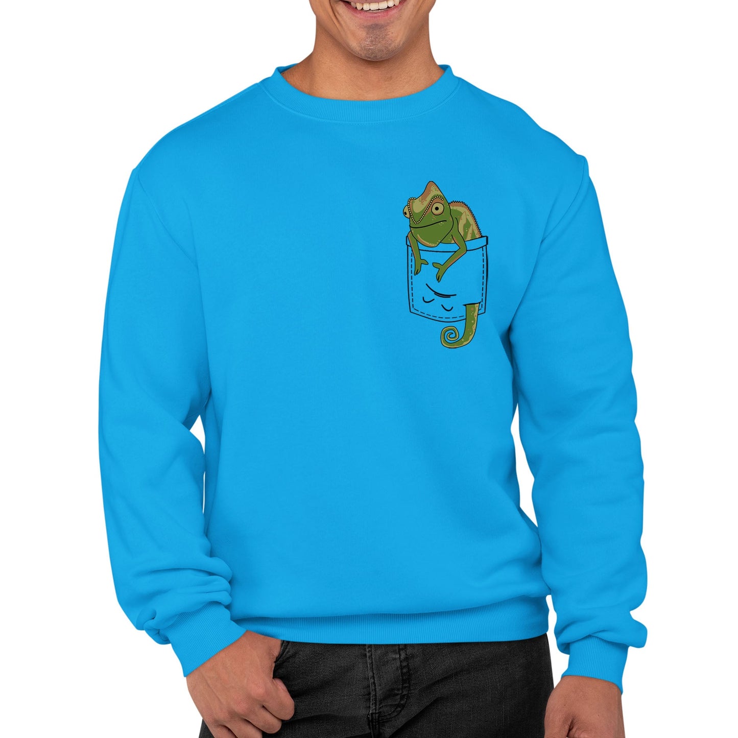 Chameleon Pocket Print Mens Sweatshirt