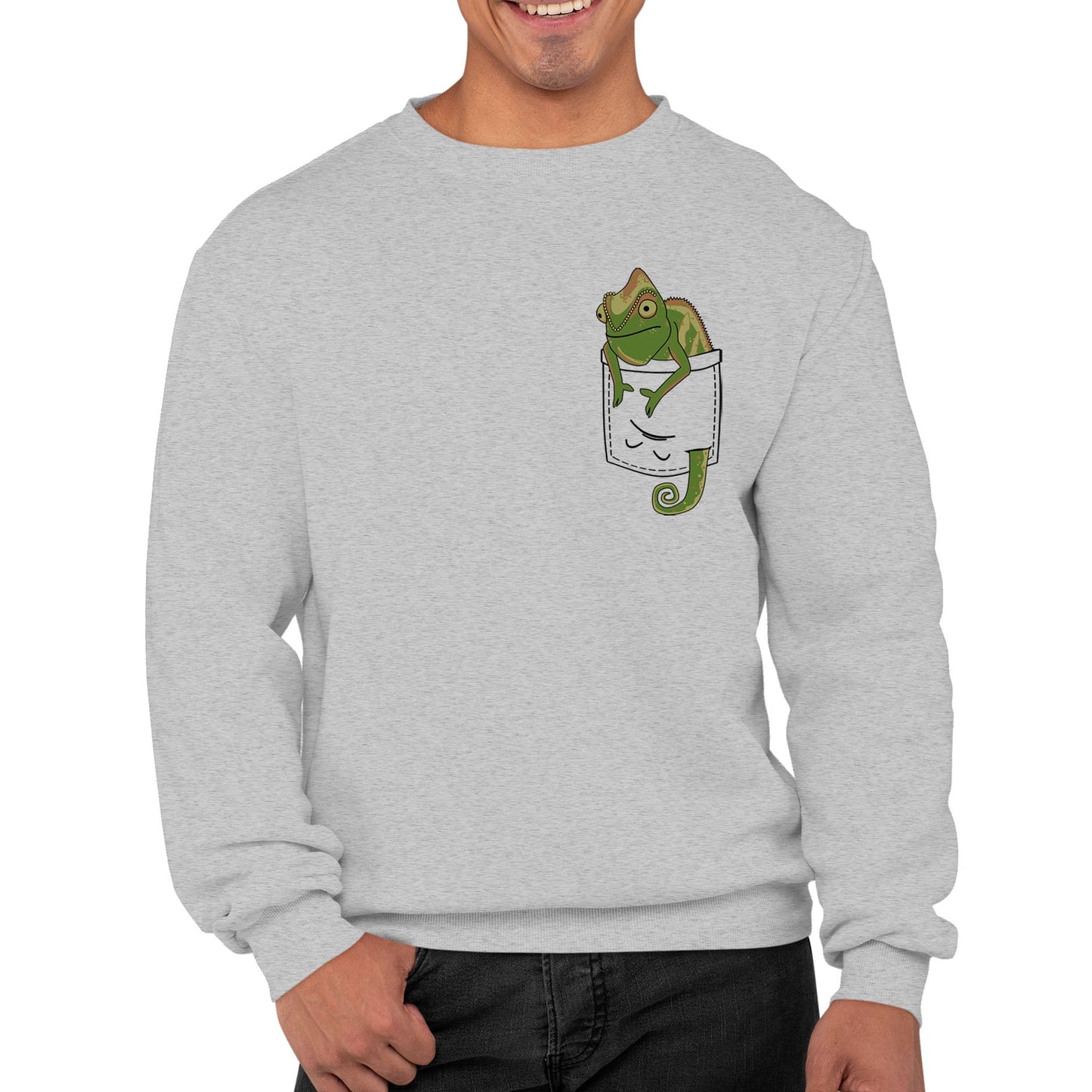 Chameleon Pocket Print Mens Sweatshirt