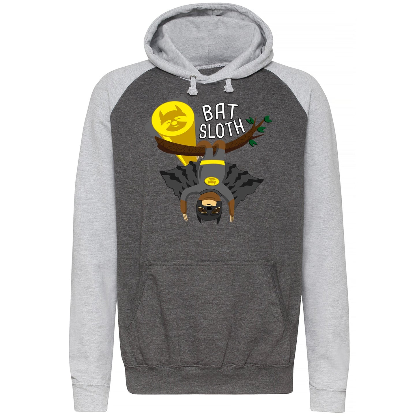 Bat Sloth Funny Super Hero Baseball Hoodie