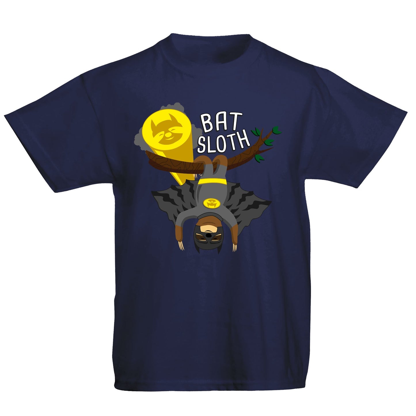 Bat Sloth Funny Super Hero Kids T-shirt