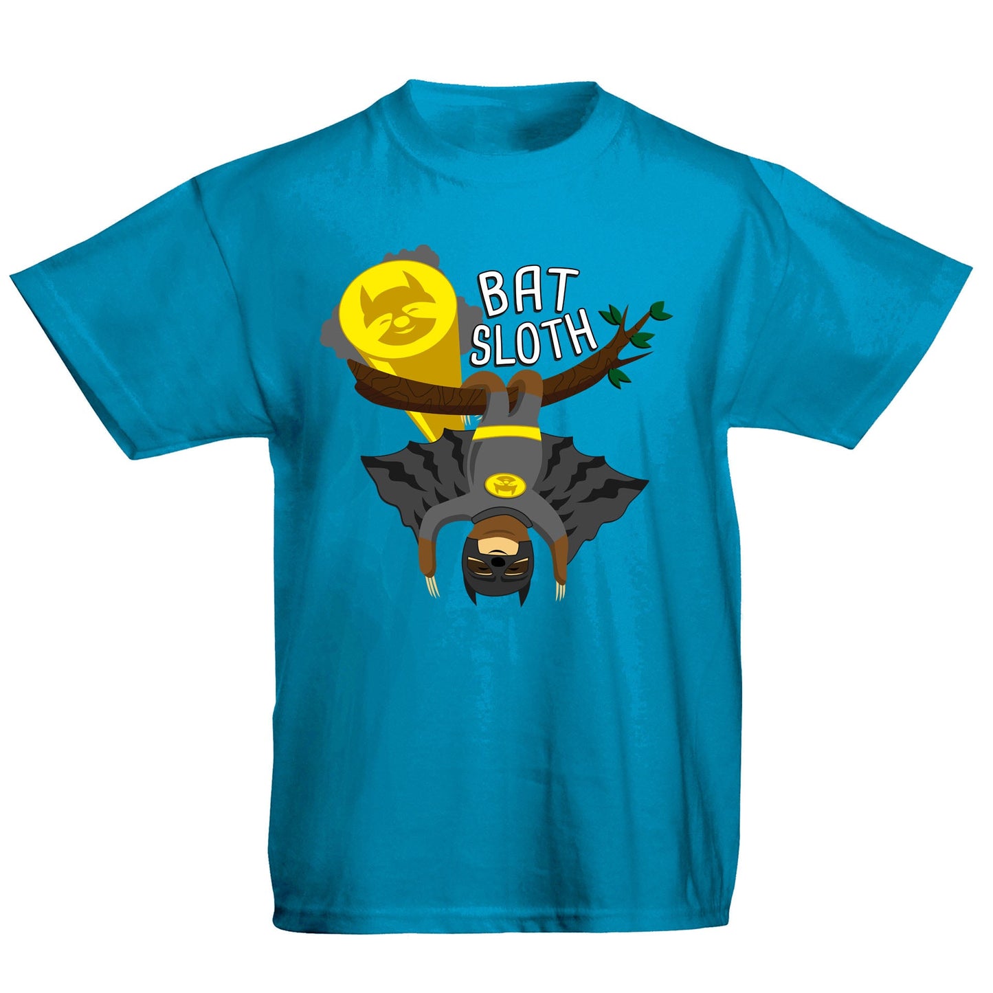 Bat Sloth Funny Super Hero Kids T-shirt