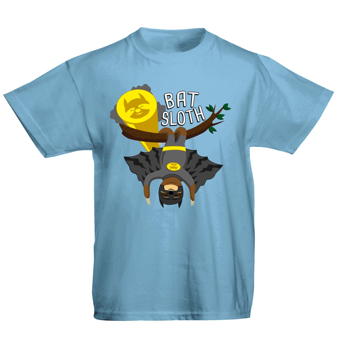 Bat Sloth Funny Super Hero Kids T-shirt