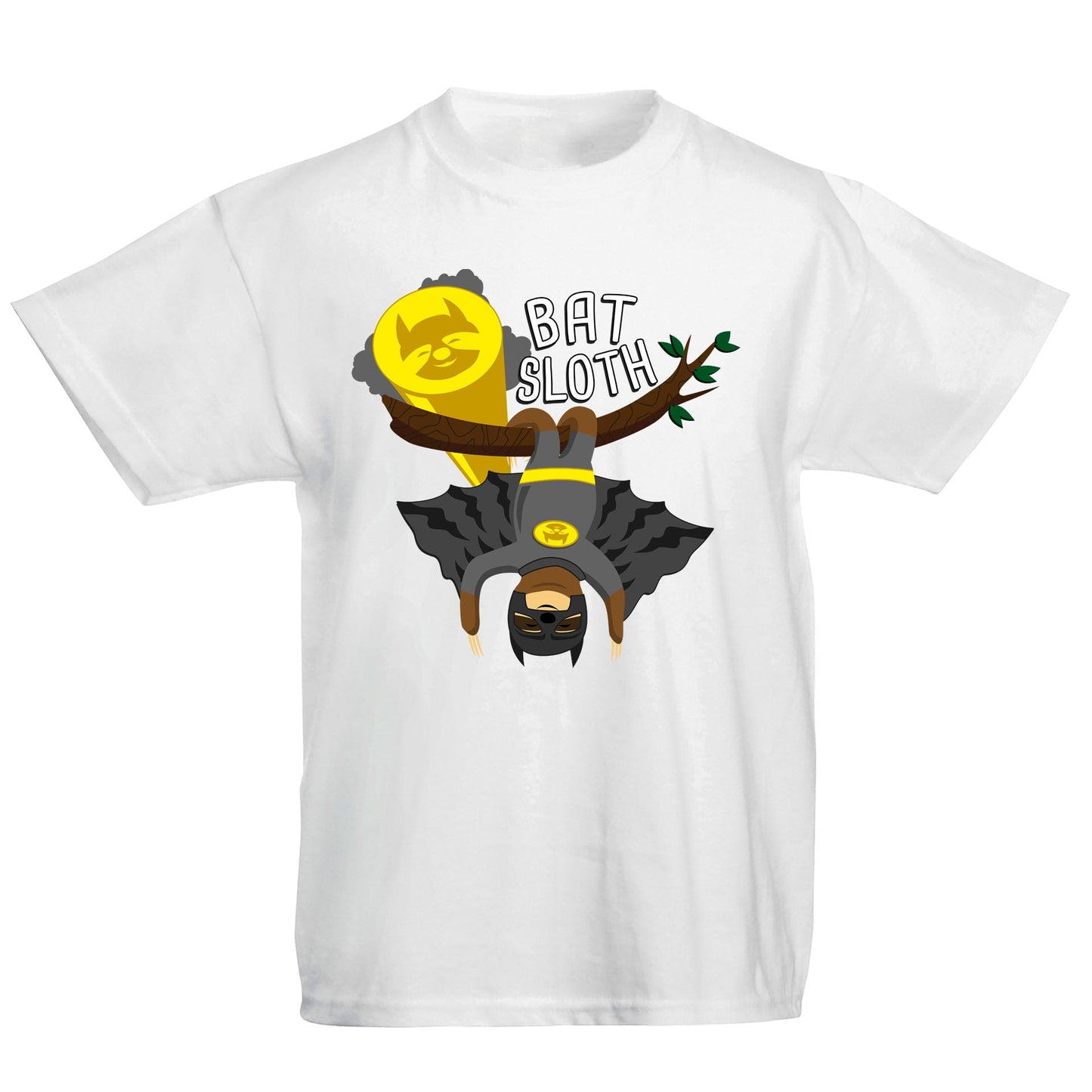 Bat Sloth Funny Super Hero Kids T-shirt