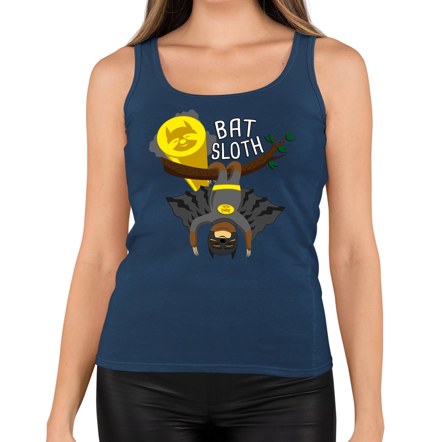 Bat Sloth Funny Super Hero Womens Vest