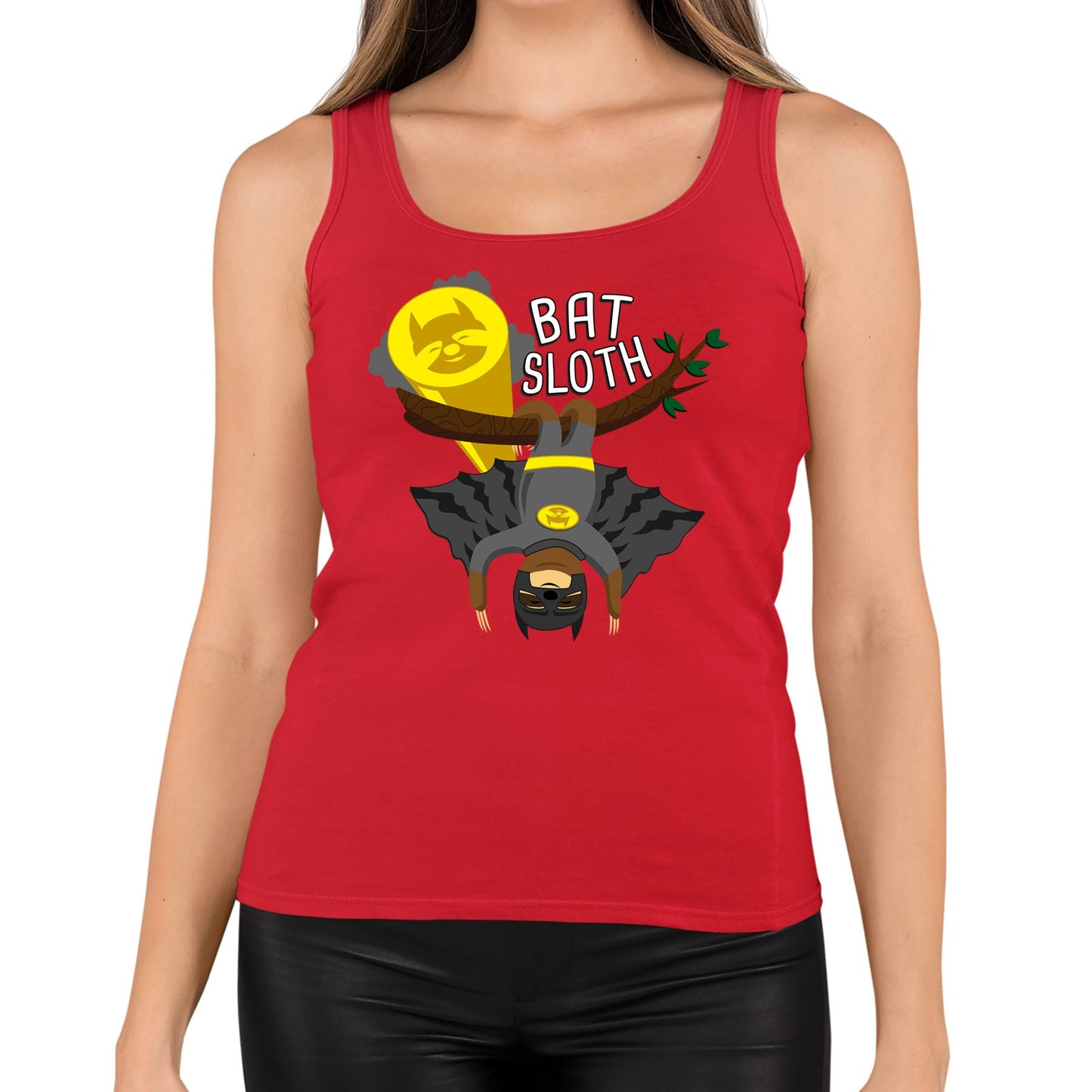 Bat Sloth Funny Super Hero Womens Vest