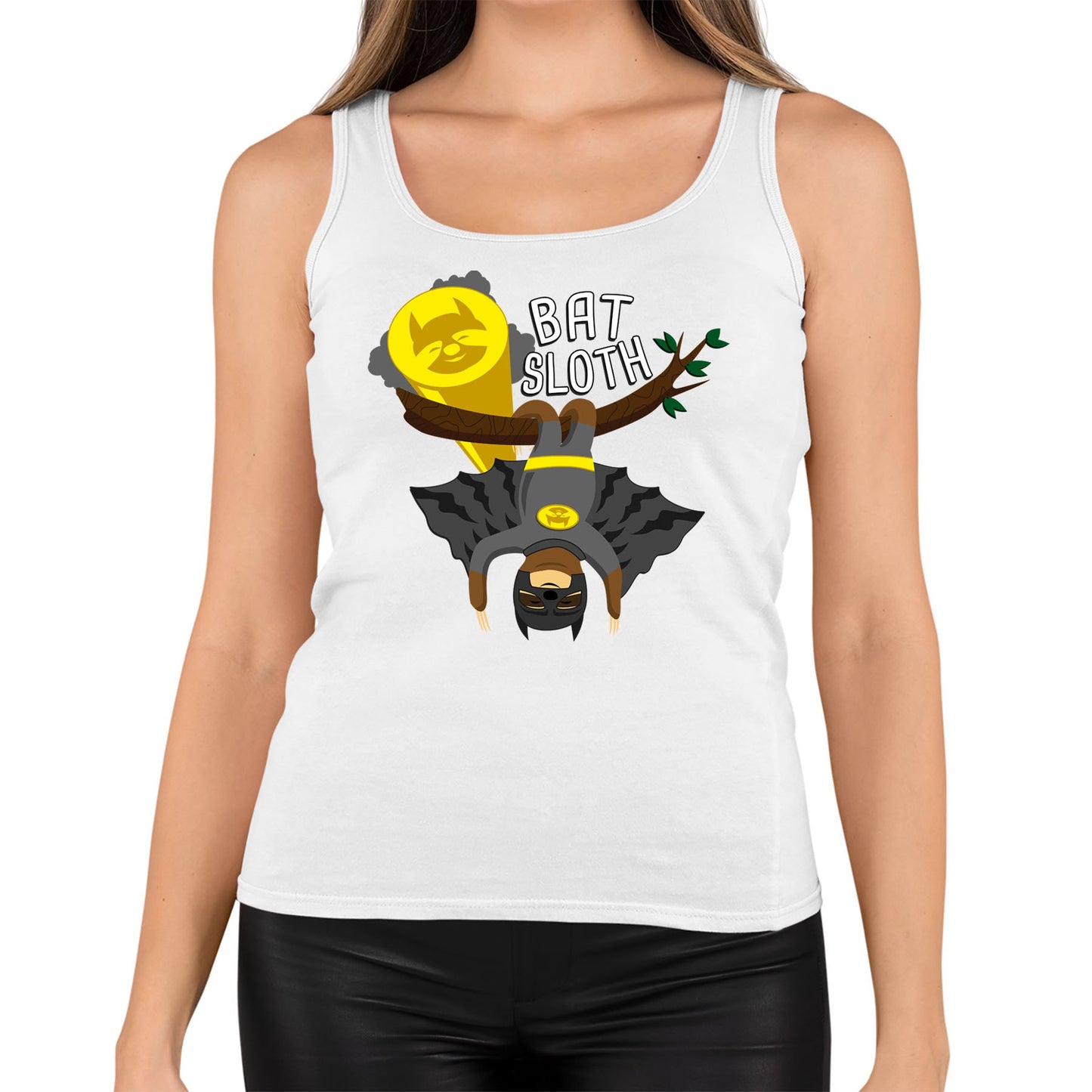 Bat Sloth Funny Super Hero Womens Vest