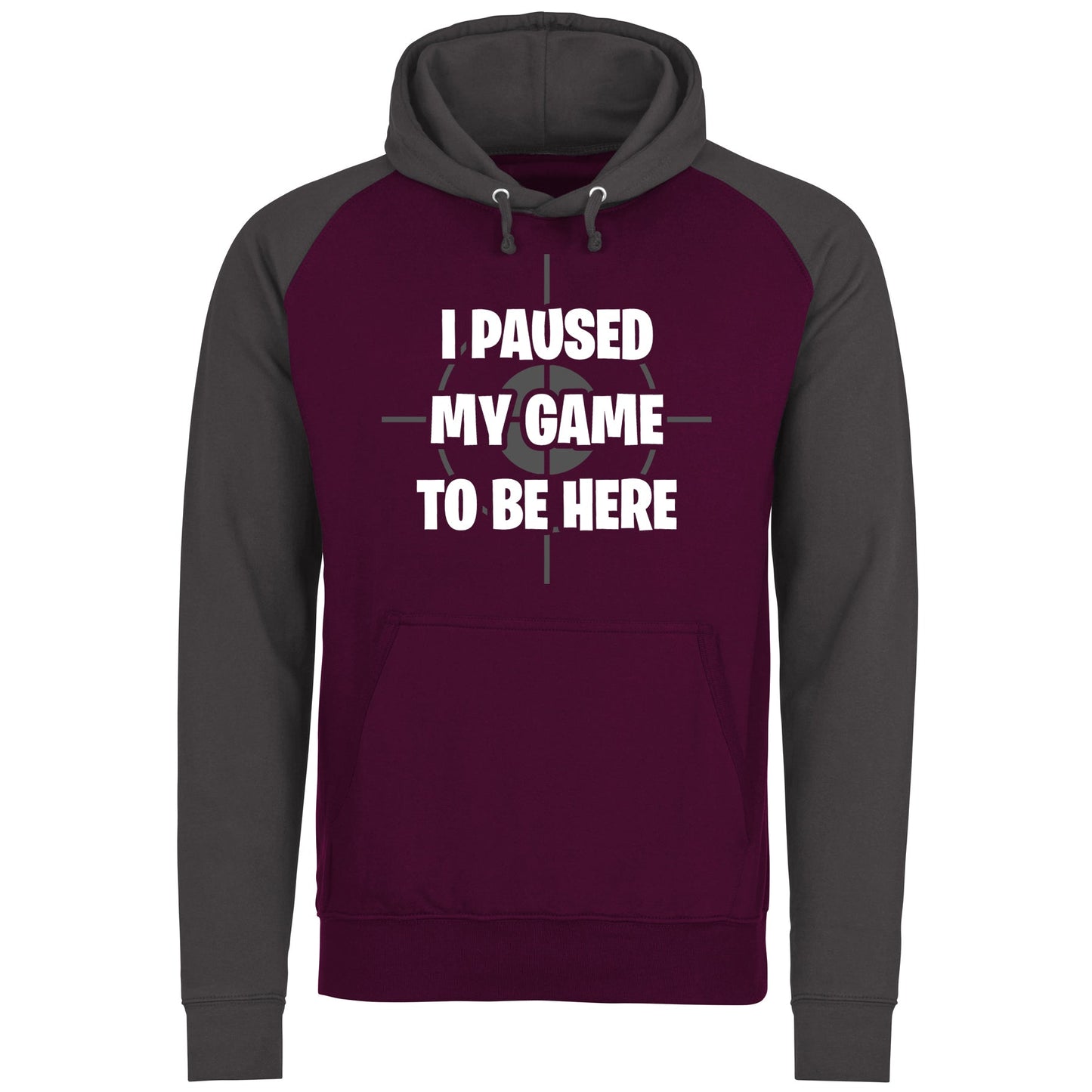 I Paused My Game To Be Here Funny Baseball Hoodie