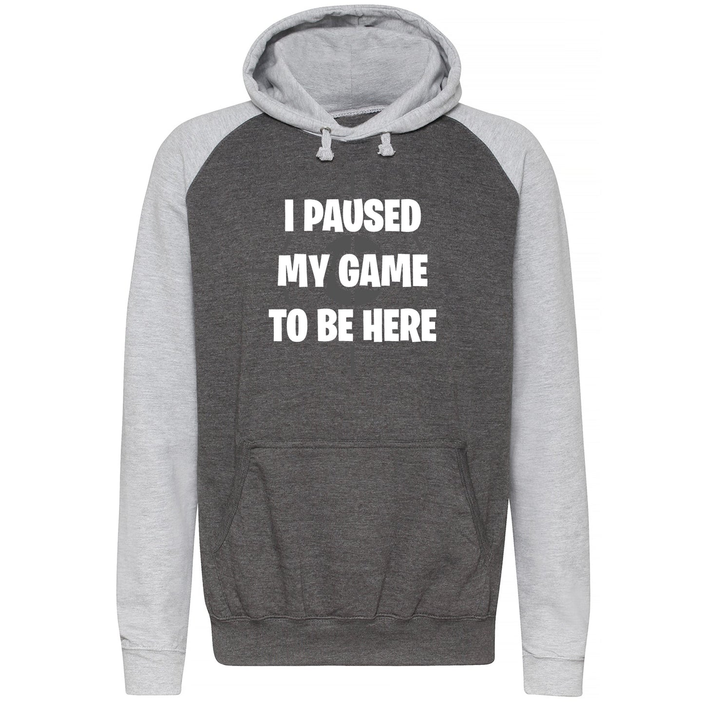 I Paused My Game To Be Here Funny Baseball Hoodie