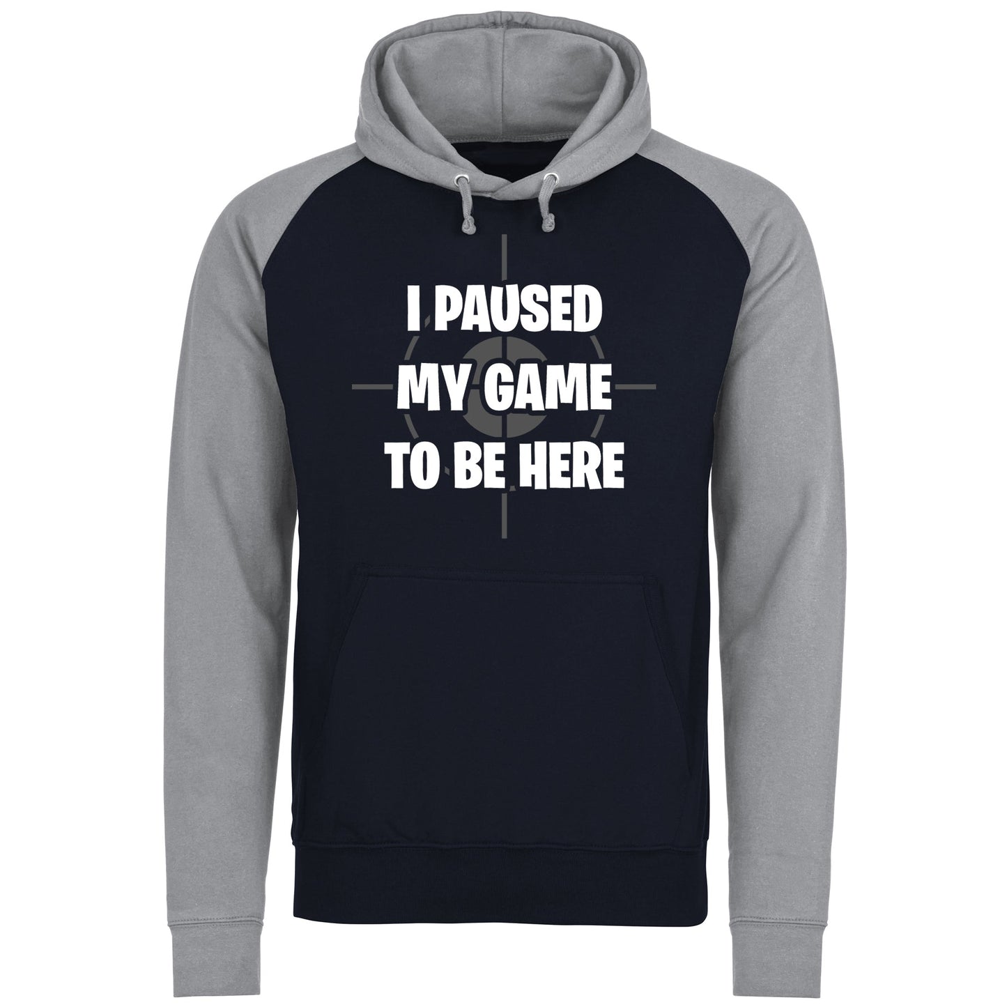 I Paused My Game To Be Here Funny Baseball Hoodie