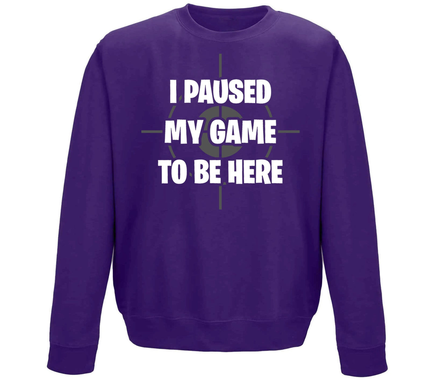 I Paused My Game To Be Here Funny Childrens Sweatshirt