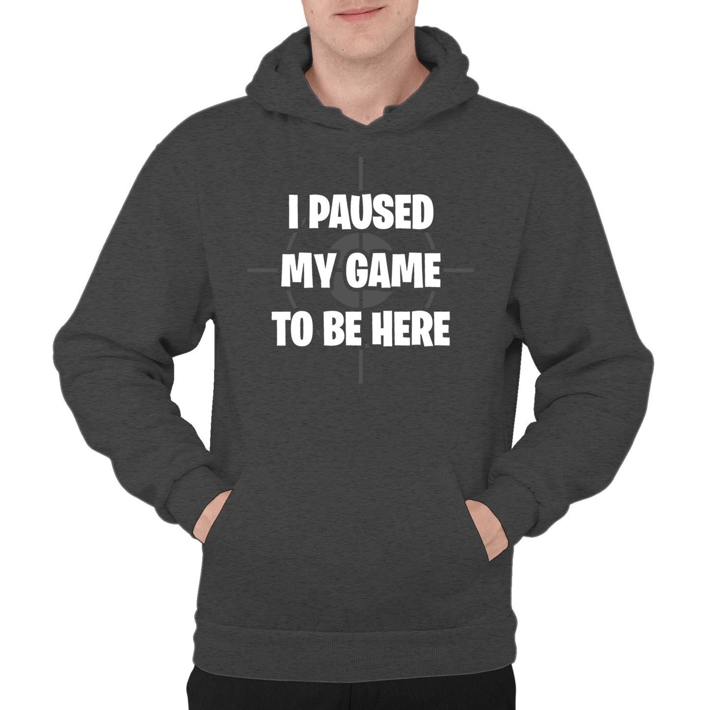 I Paused My Game To Be Here Funny Mens Pullover Hoodie