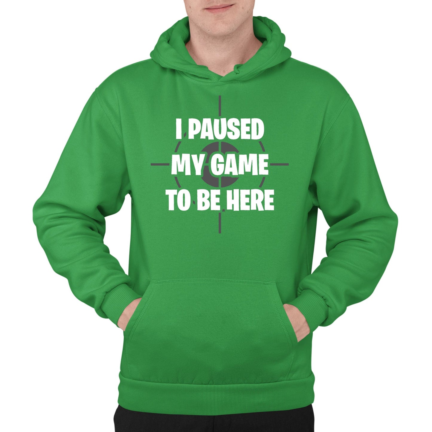 I Paused My Game To Be Here Funny Mens Pullover Hoodie