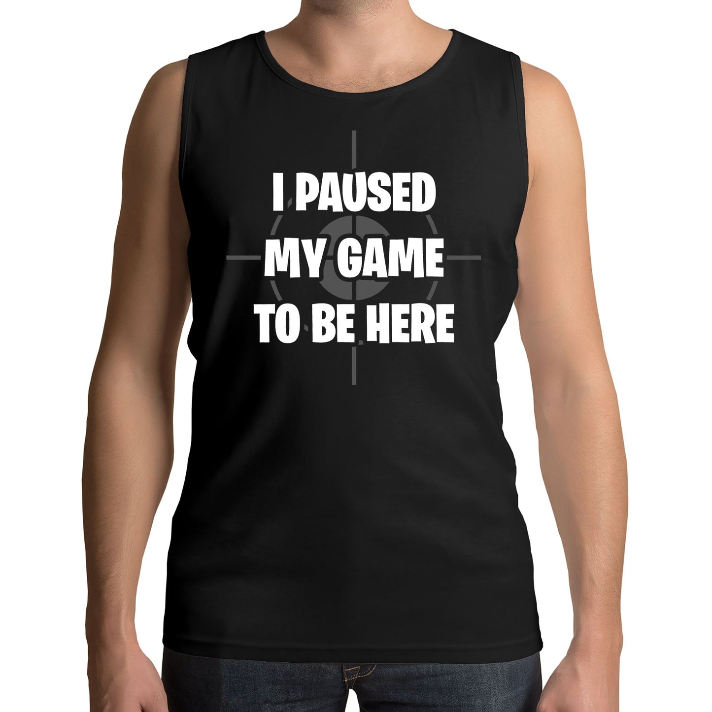 I Paused My Game To Be Here Funny Mens Vest