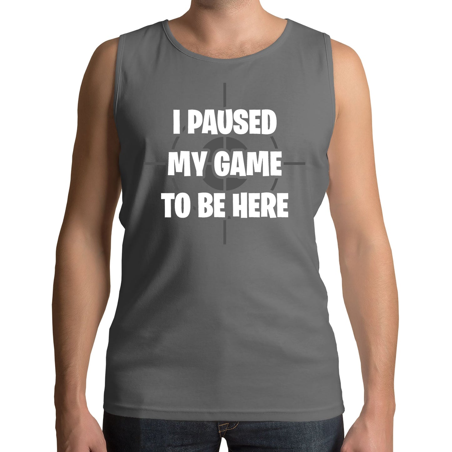 I Paused My Game To Be Here Funny Mens Vest