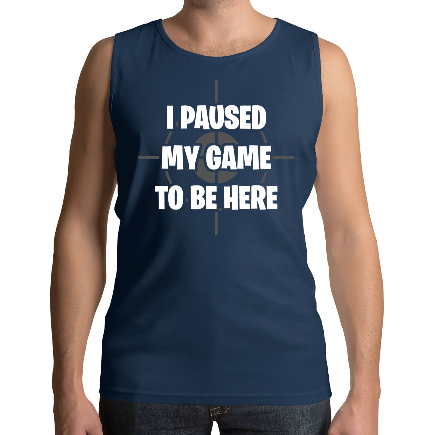 I Paused My Game To Be Here Funny Mens Vest