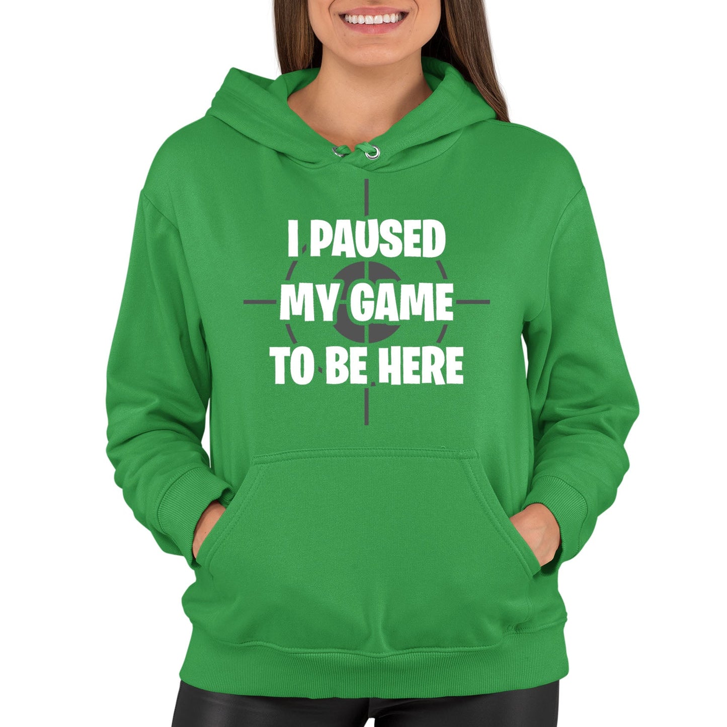 I Paused My Game To Be Here Funny Womens Pullover Hoodie