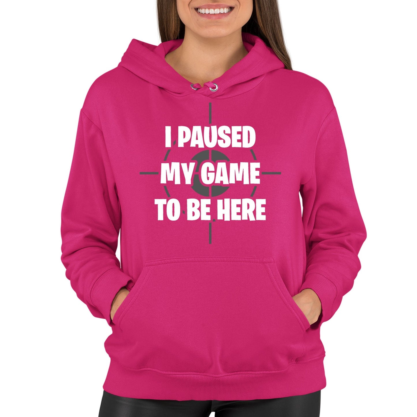 I Paused My Game To Be Here Funny Womens Pullover Hoodie