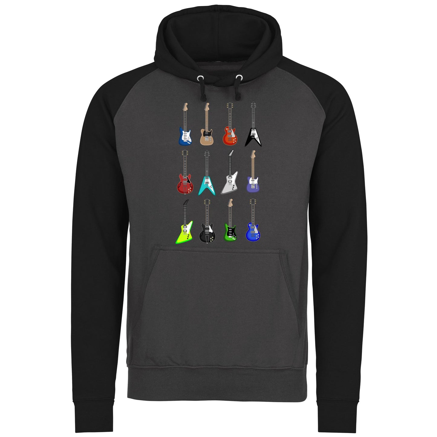 Guitar Styles Baseball Hoodie