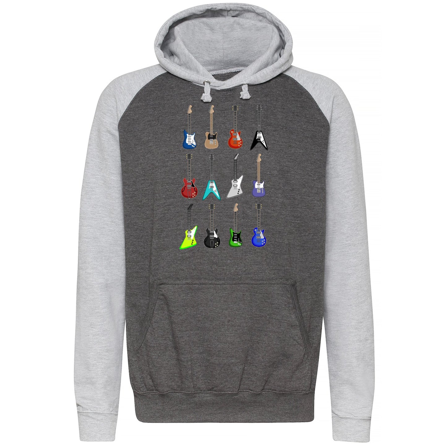 Guitar Styles Baseball Hoodie