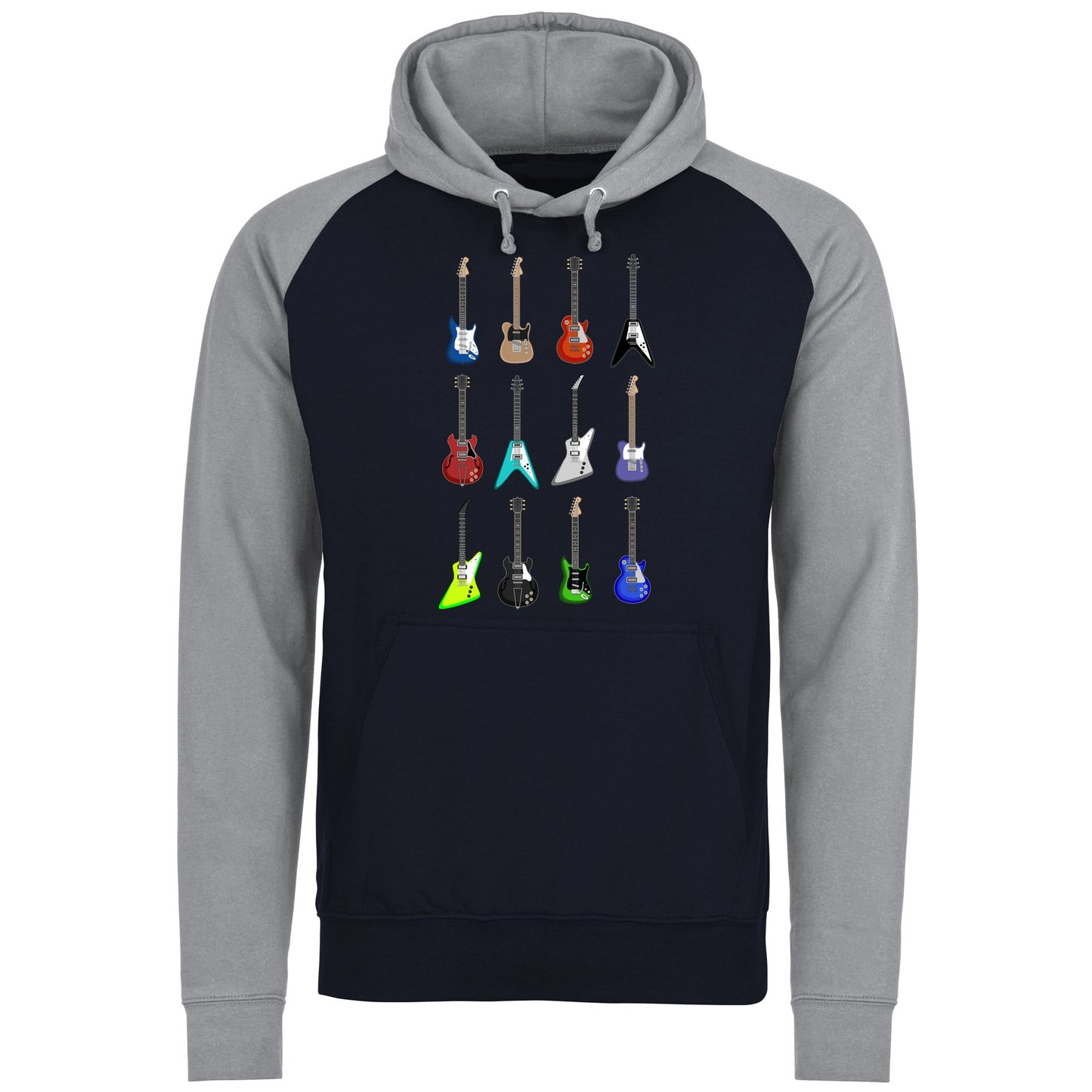 Guitar Styles Baseball Hoodie