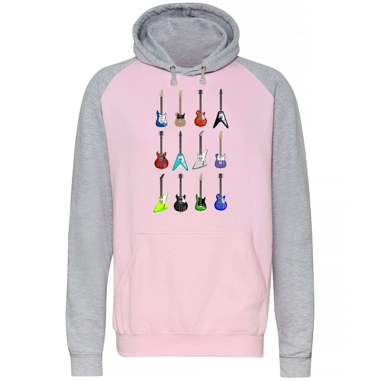 Guitar Styles Baseball Hoodie