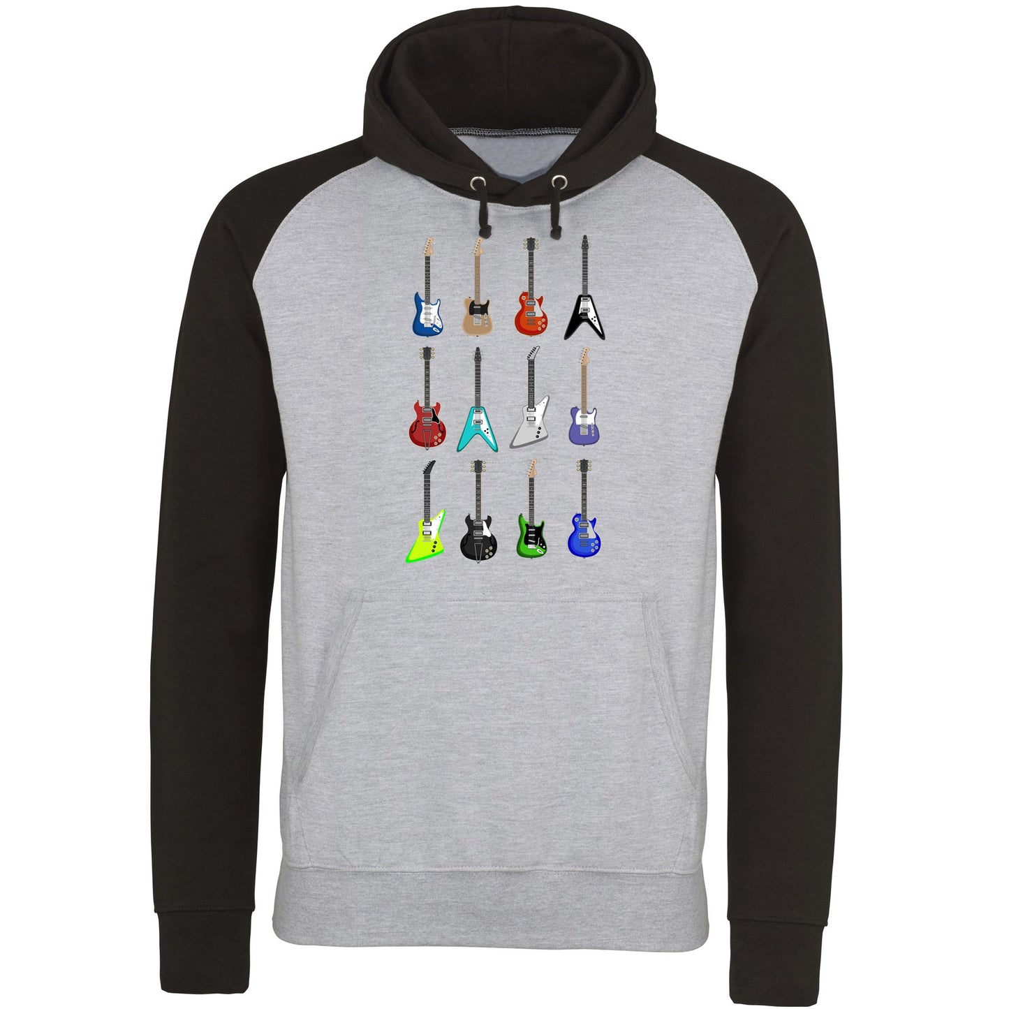 Guitar Styles Baseball Hoodie