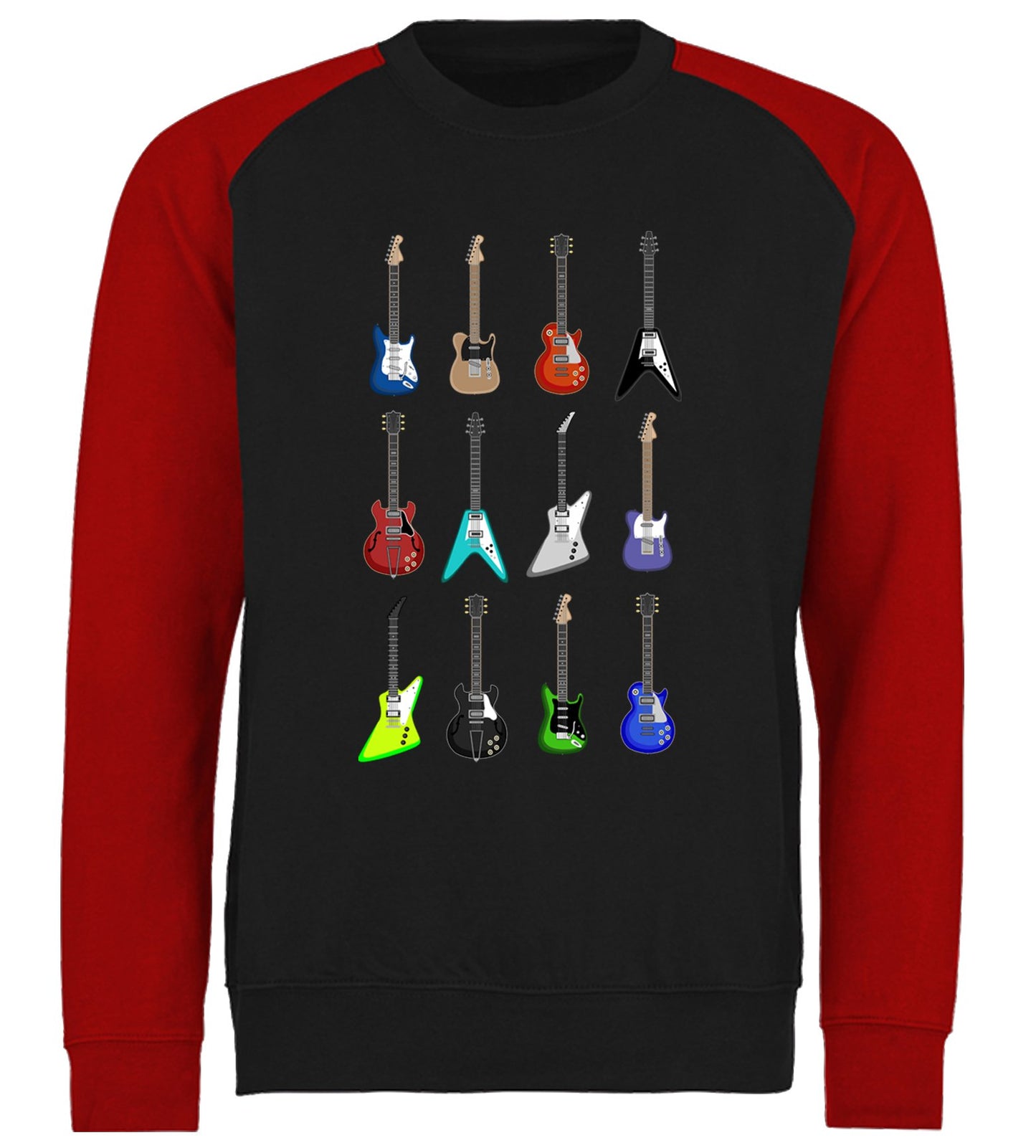 Guitar Styles Baseball Sweatshirt