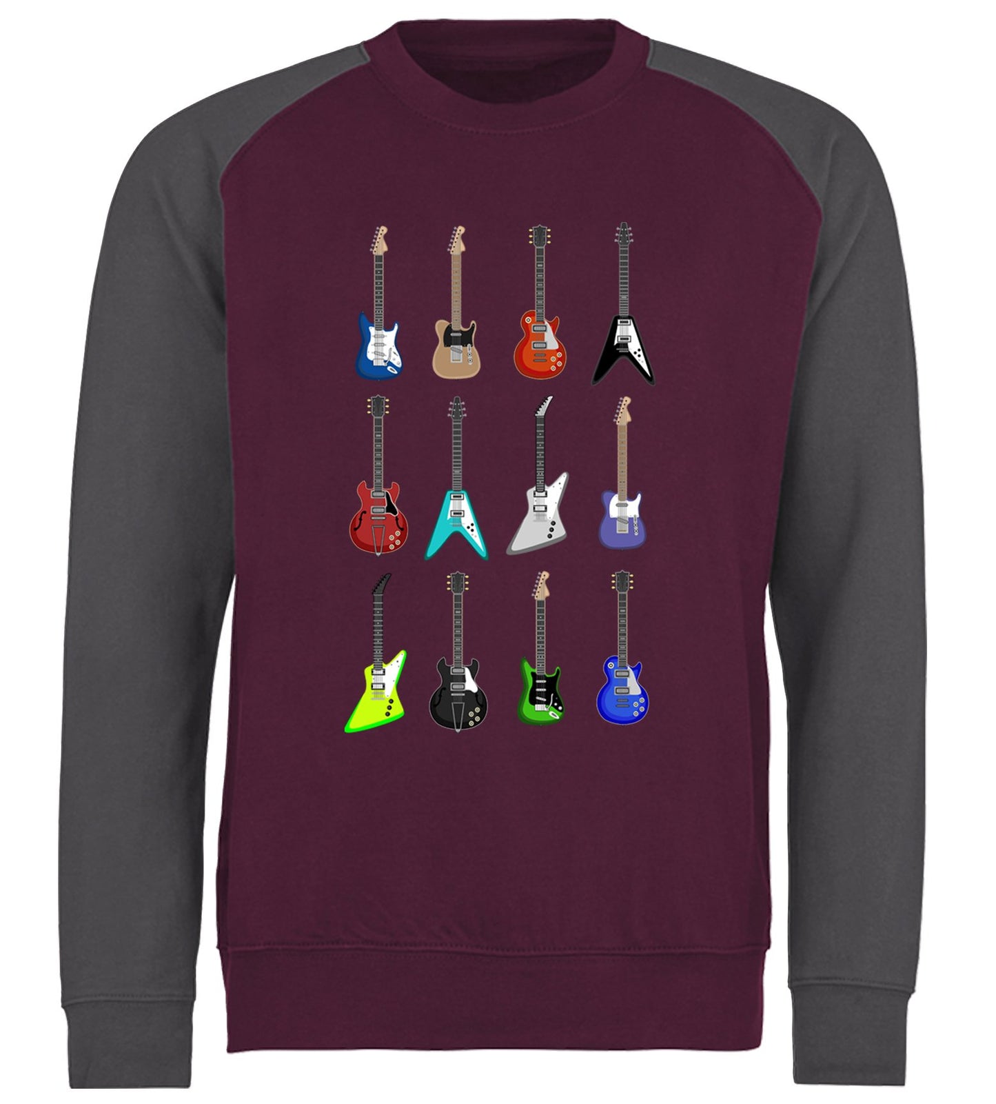 Guitar Styles Baseball Sweatshirt