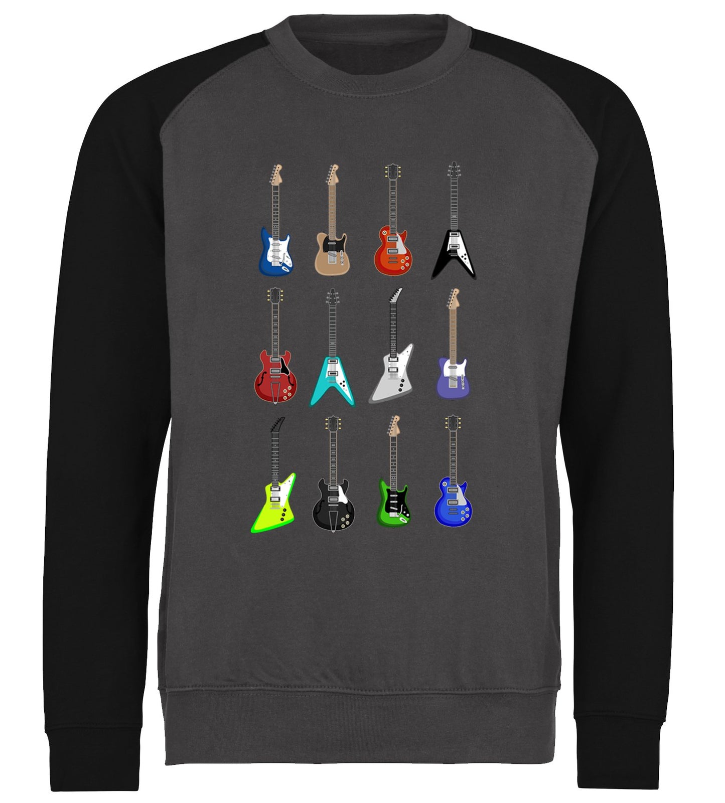 Guitar Styles Baseball Sweatshirt