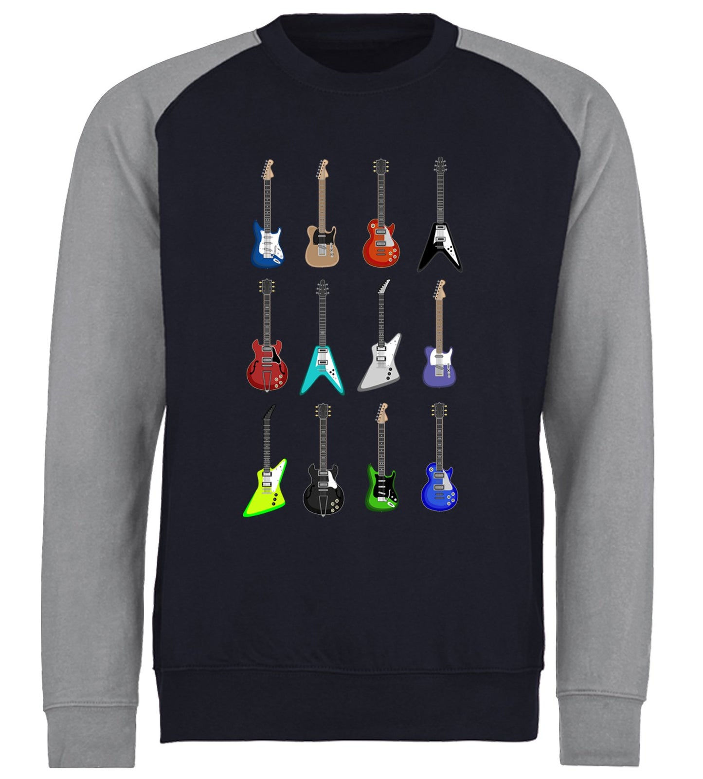 Guitar Styles Baseball Sweatshirt