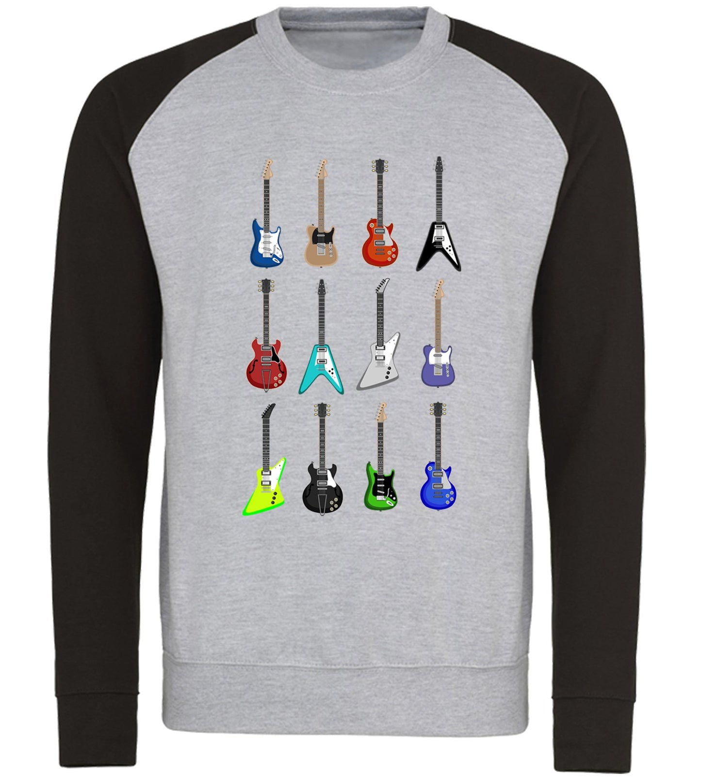 Guitar Styles Baseball Sweatshirt