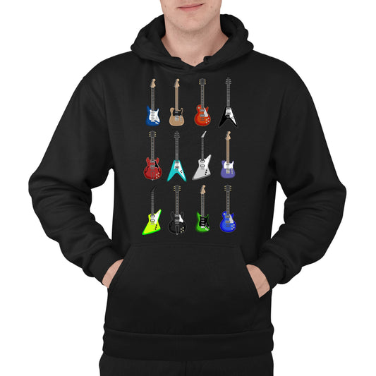 Guitar Styles Mens Pullover Hoodie