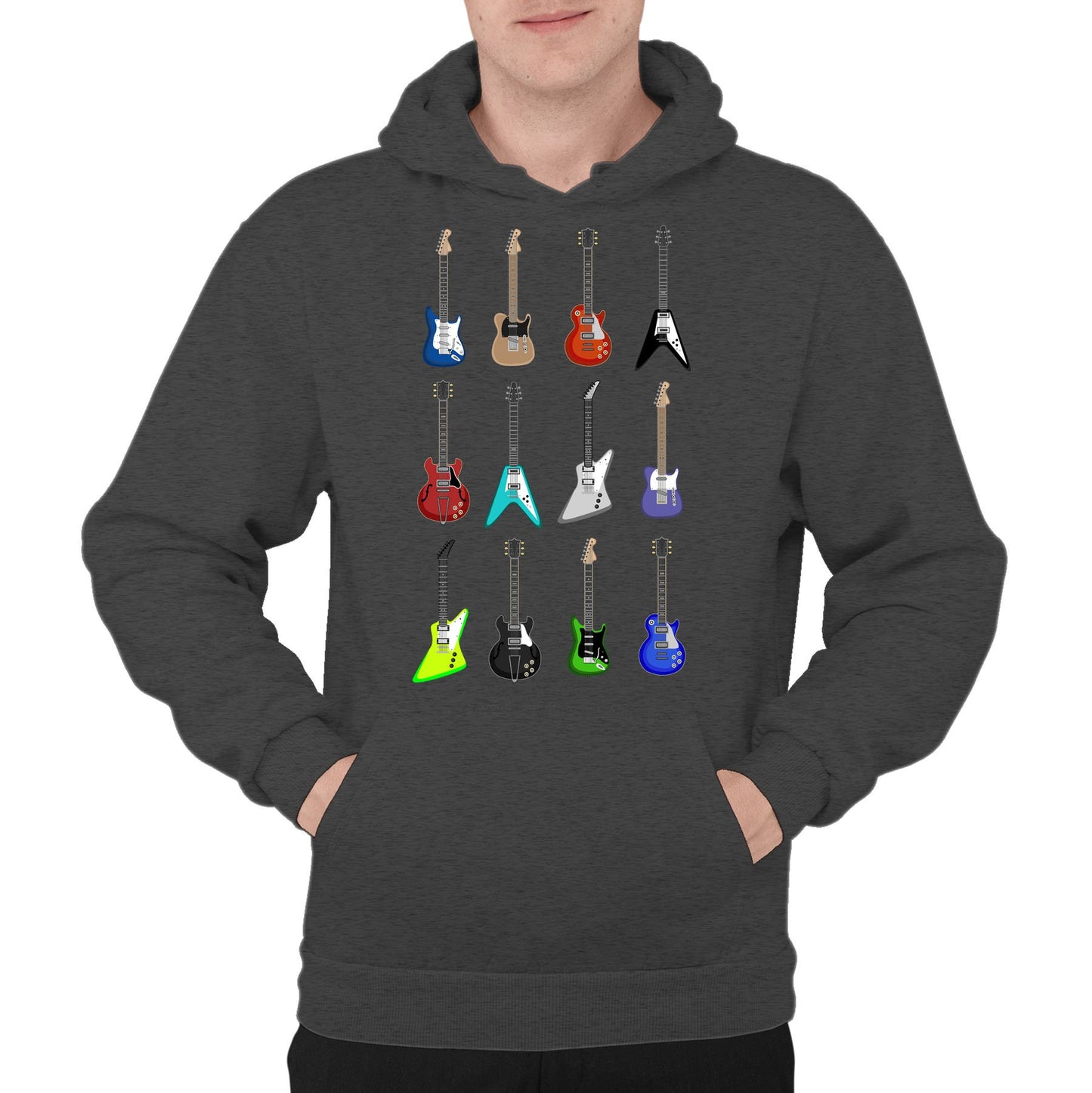 Guitar Styles Mens Pullover Hoodie