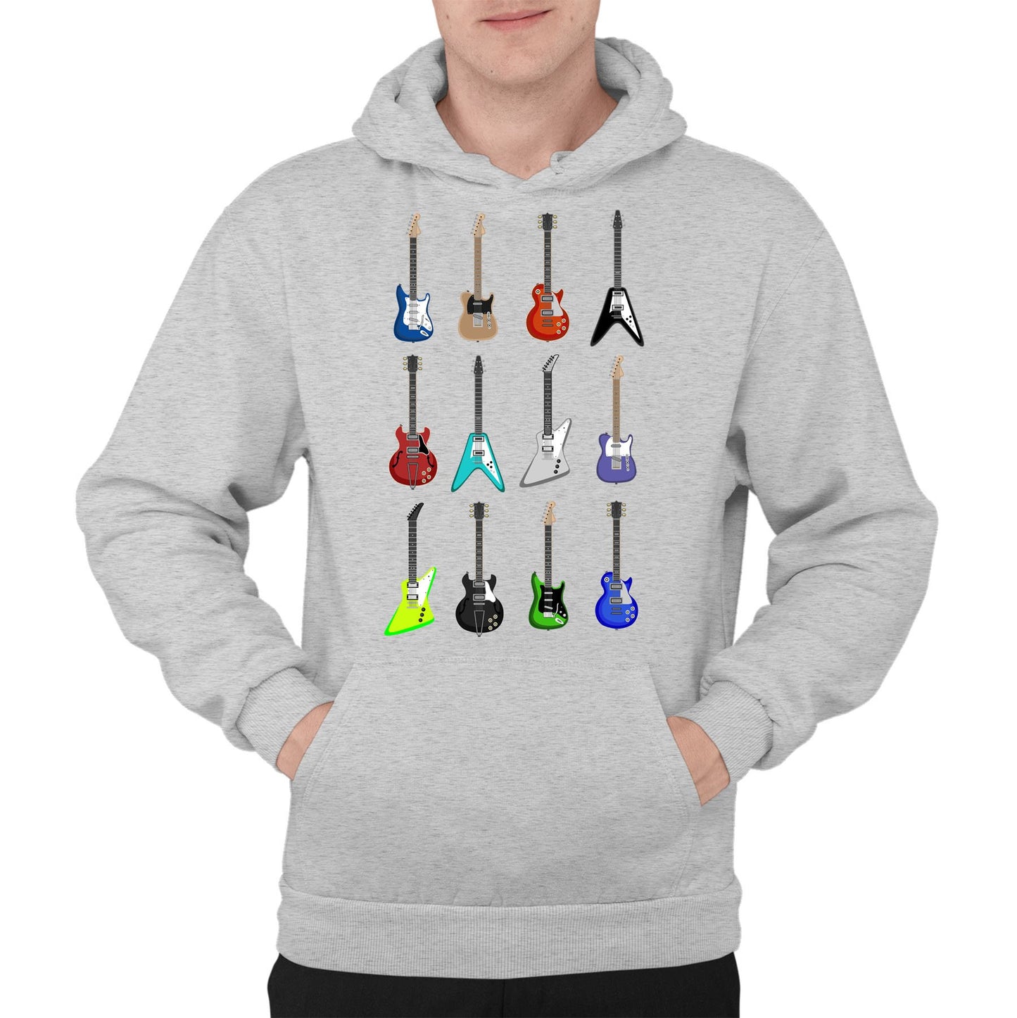 Guitar Styles Mens Pullover Hoodie