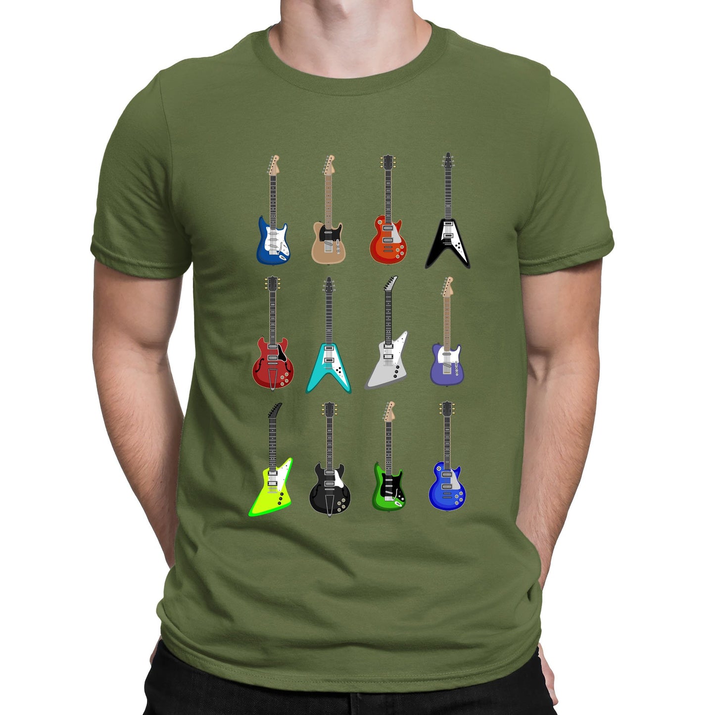 Guitar Styles Mens T-shirt