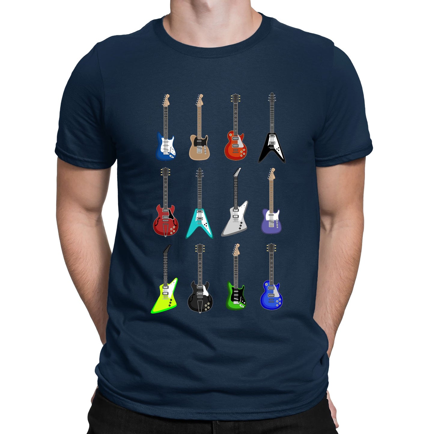 Guitar Styles Mens T-shirt