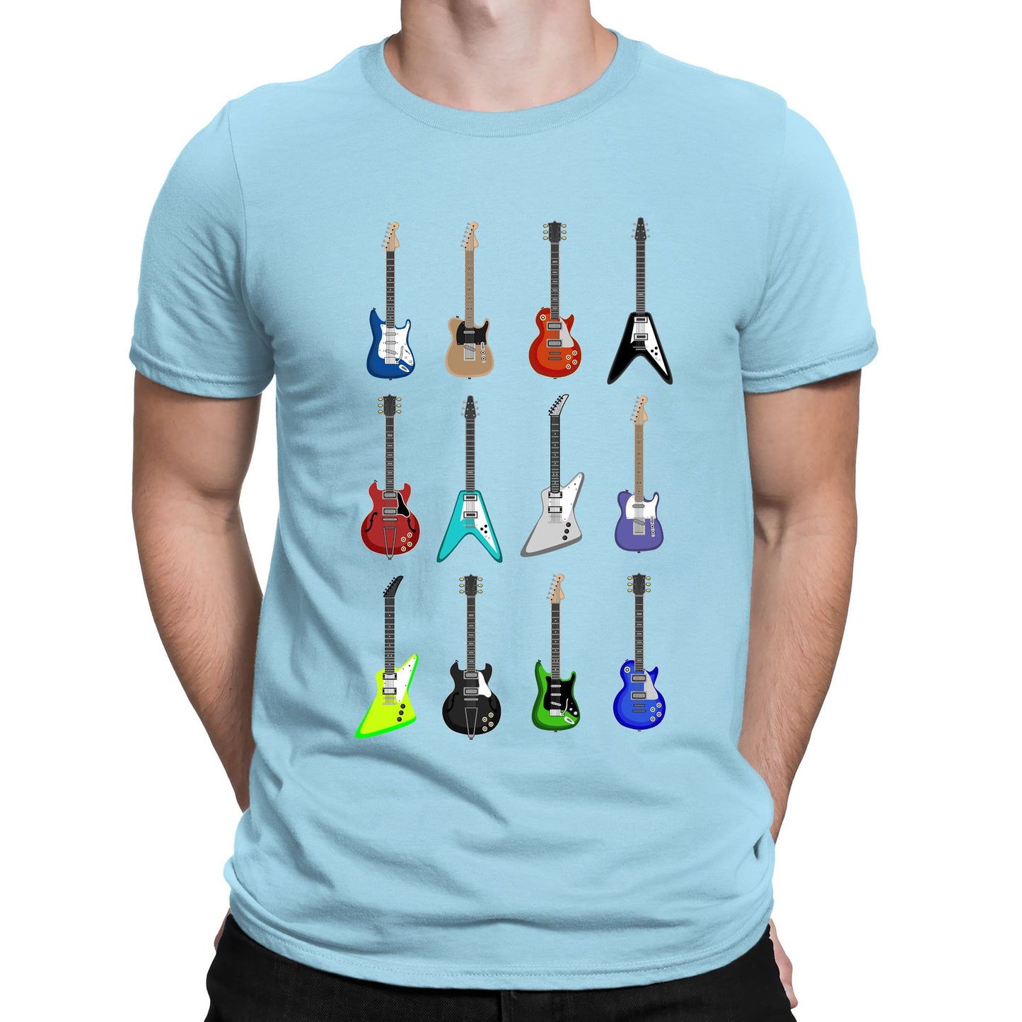 Guitar Styles Mens T-shirt