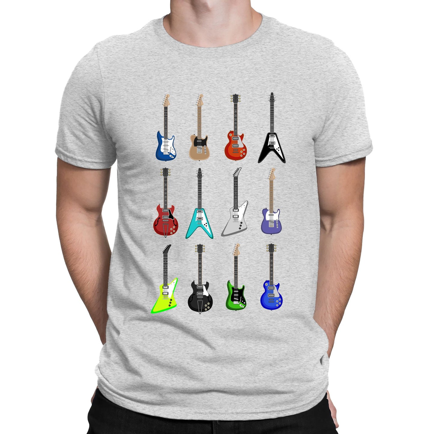 Guitar Styles Mens T-shirt