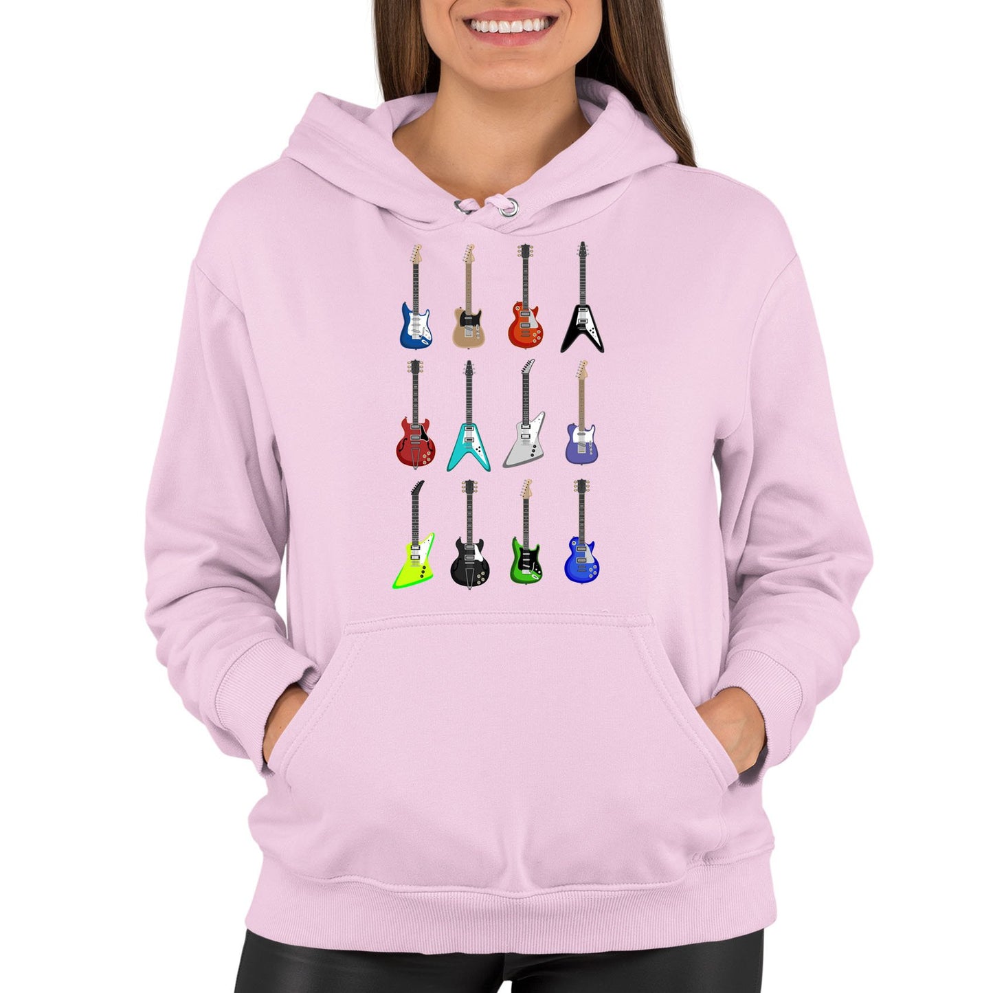 Guitar Styles Womens Pullover Hoodie