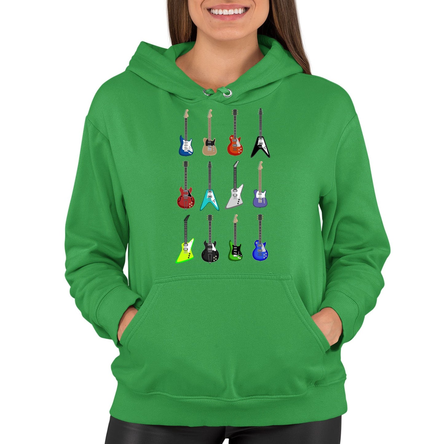 Guitar Styles Womens Pullover Hoodie