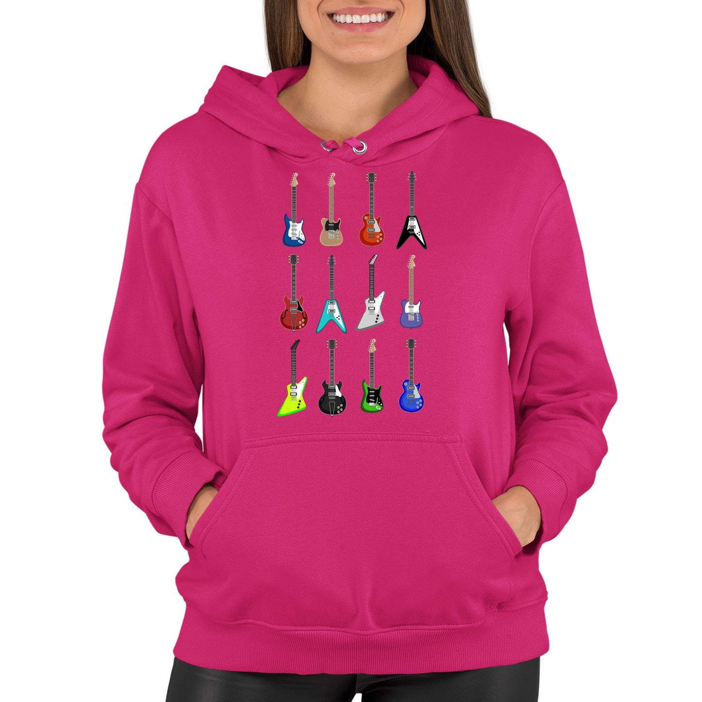 Guitar Styles Womens Pullover Hoodie