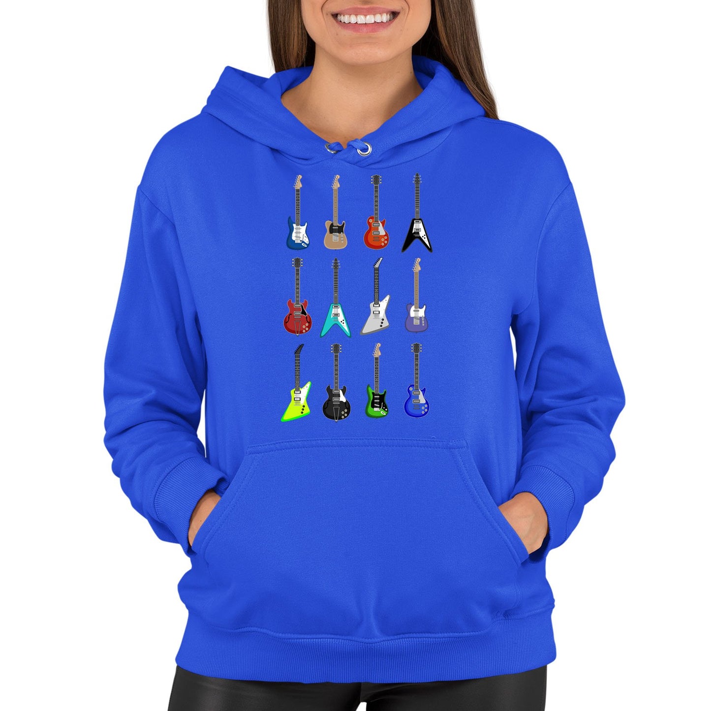 Guitar Styles Womens Pullover Hoodie