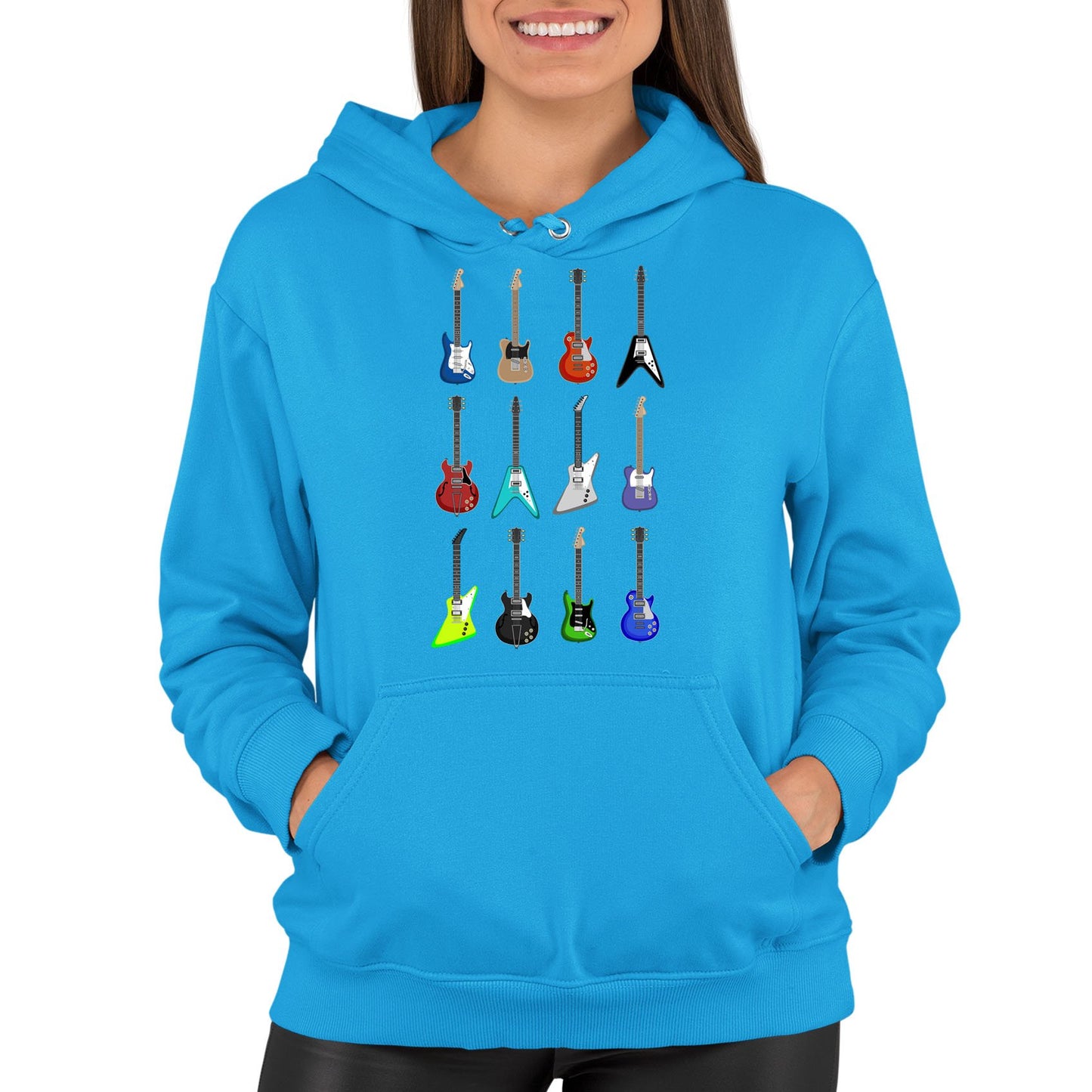 Guitar Styles Womens Pullover Hoodie