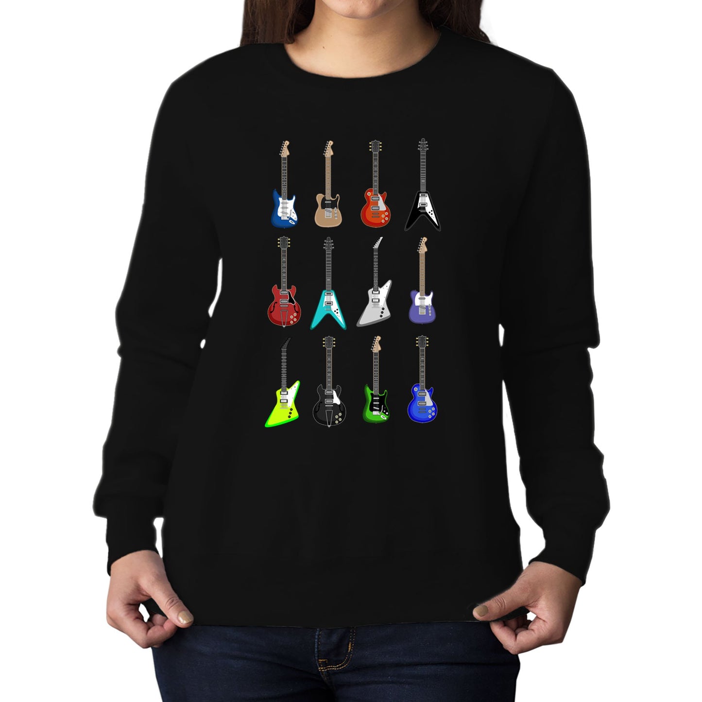 Guitar Styles Womens Sweatshirt