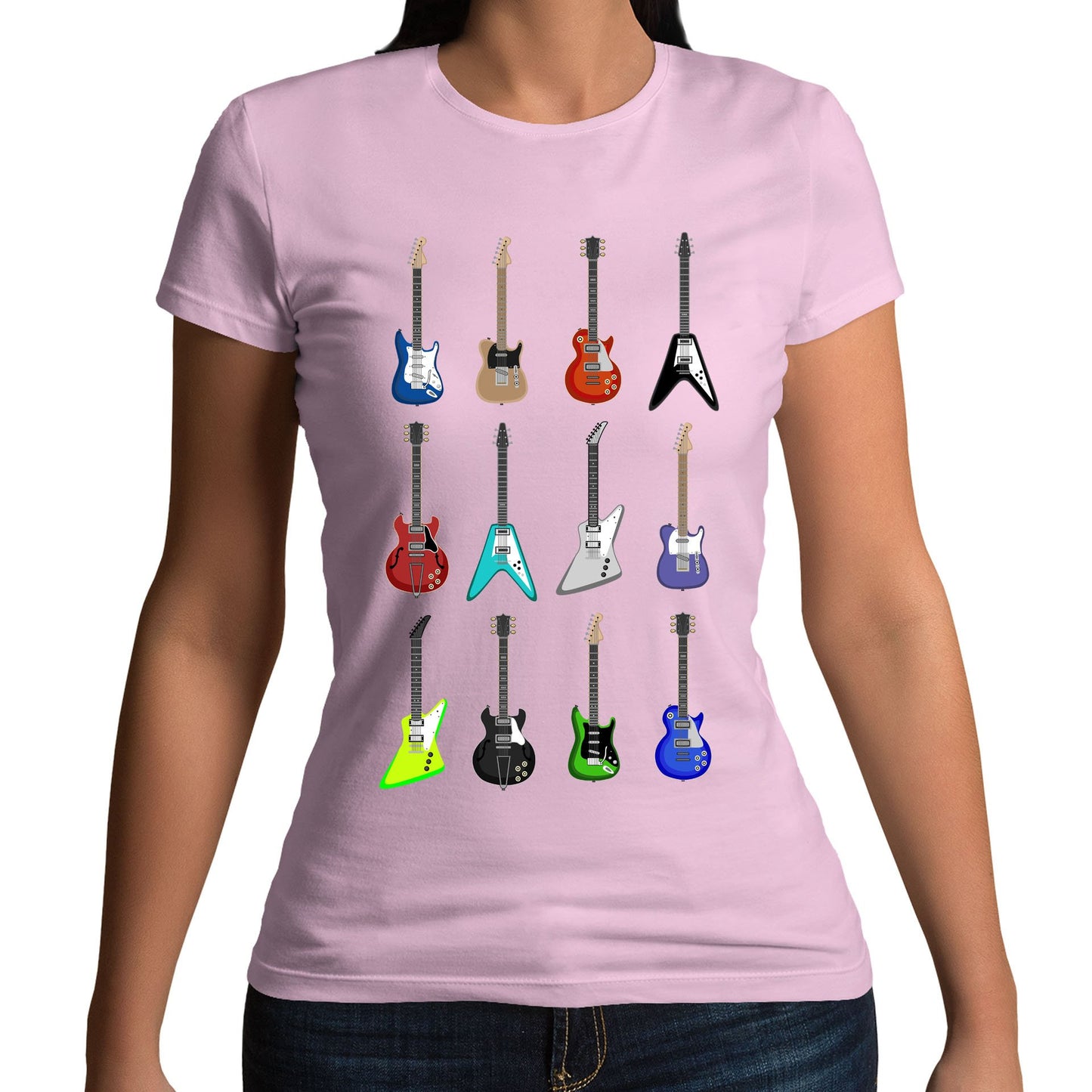 Guitar Styles Womens T-shirt