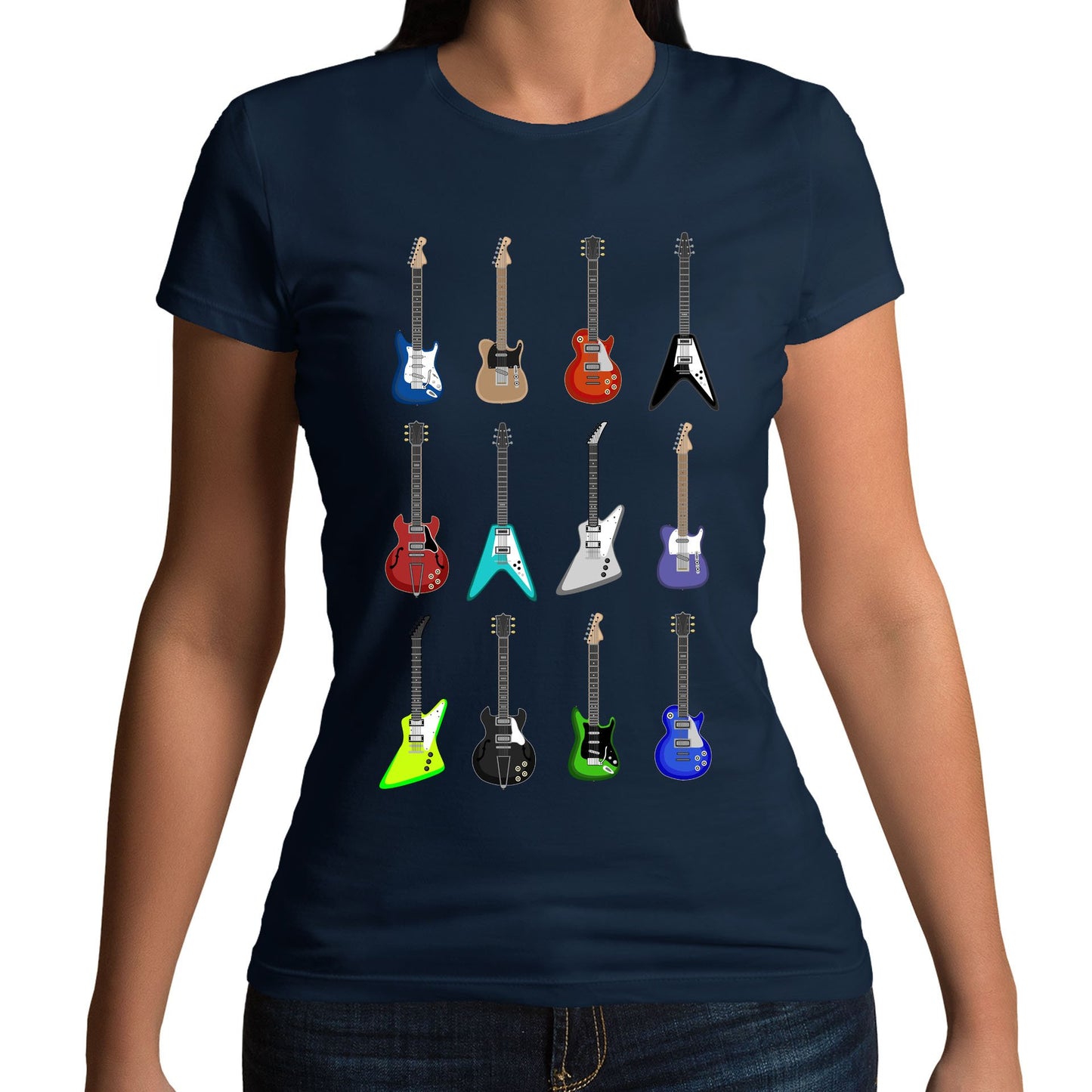 Guitar Styles Womens T-shirt