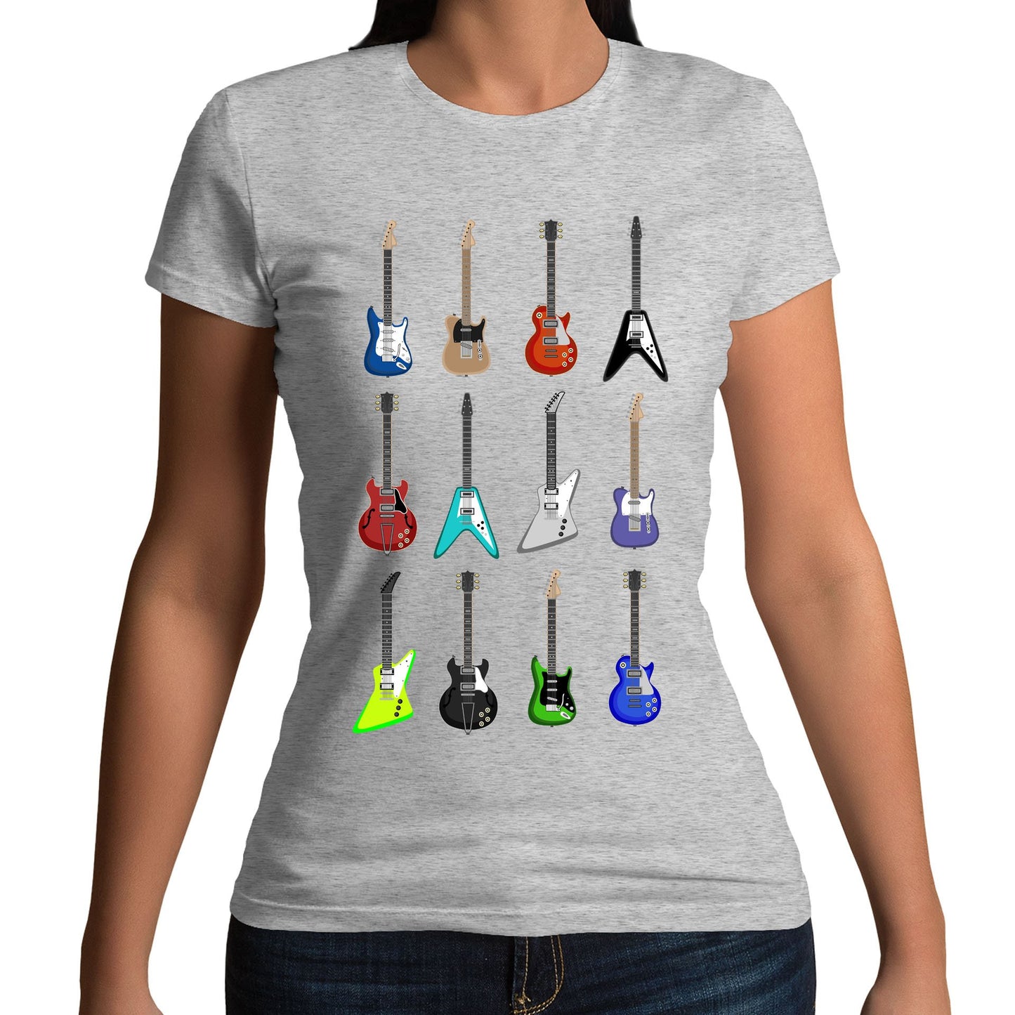 Guitar Styles Womens T-shirt