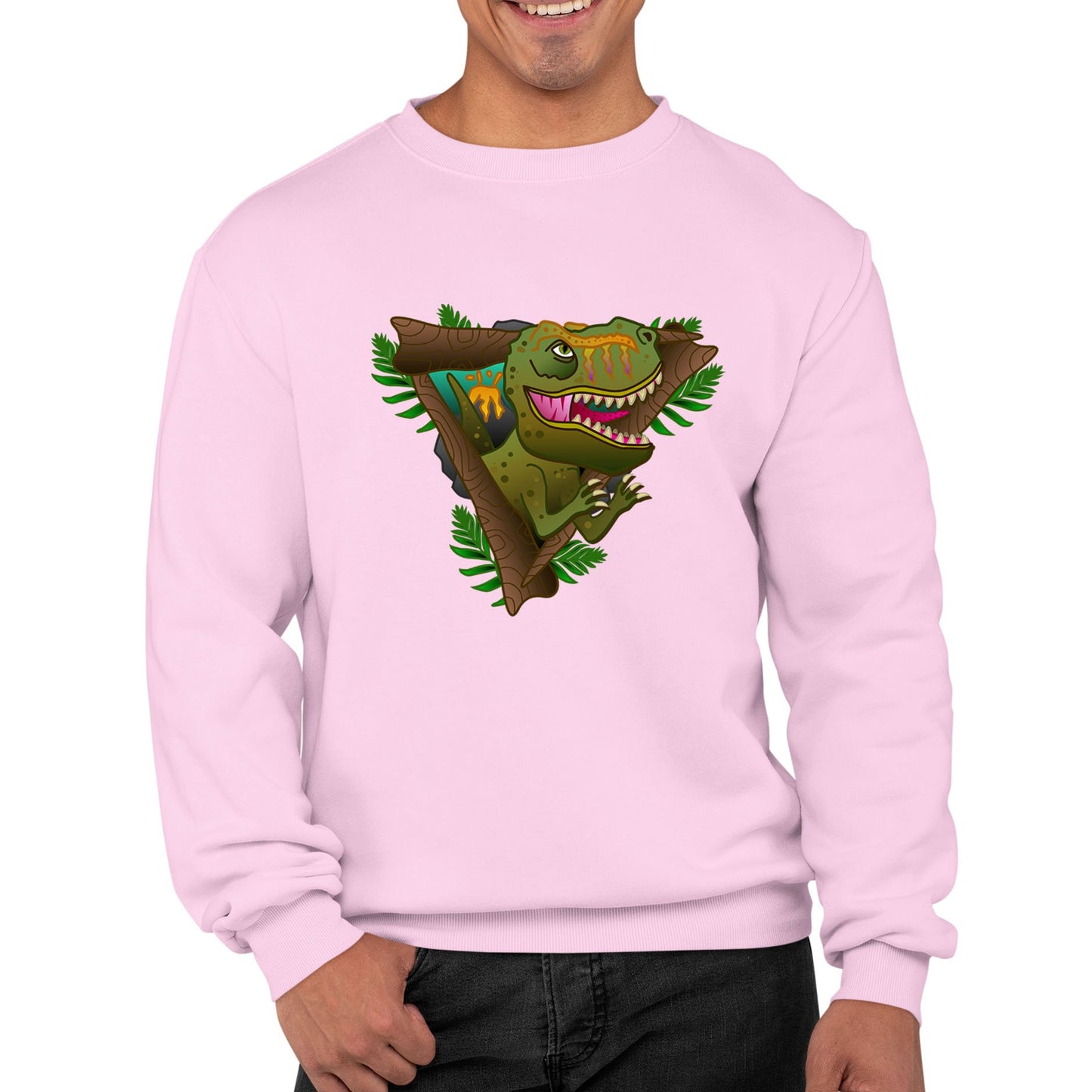 T-Rex Dinosaur Mens Sweatshirt