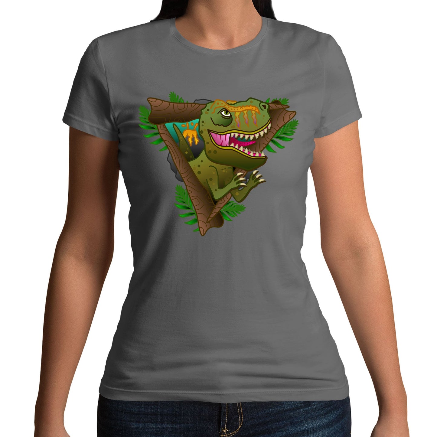 T-Rex Dinosaur Womens T-shirt