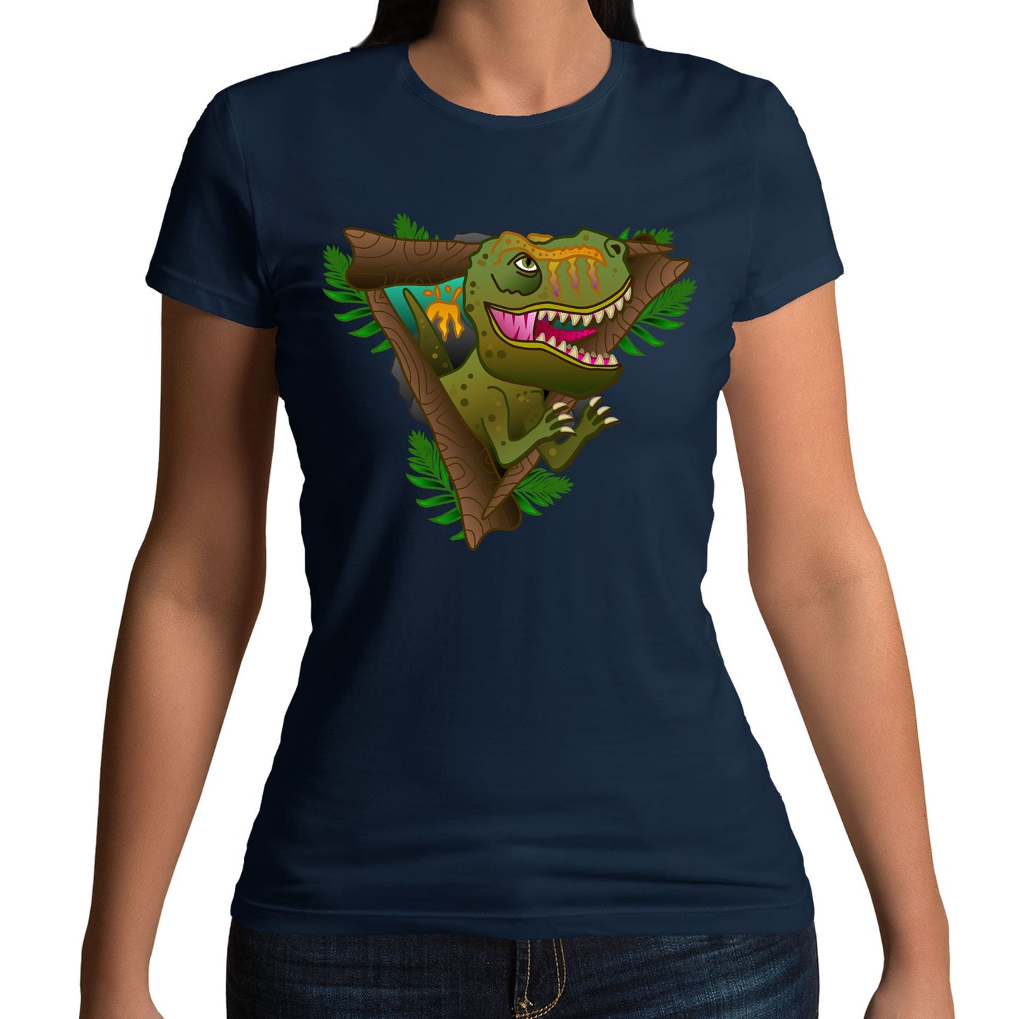 T-Rex Dinosaur Womens T-shirt